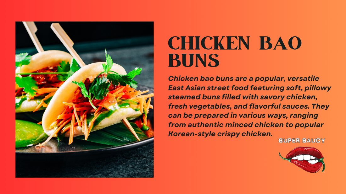 Chicken Bao Buns with Chilli Oil