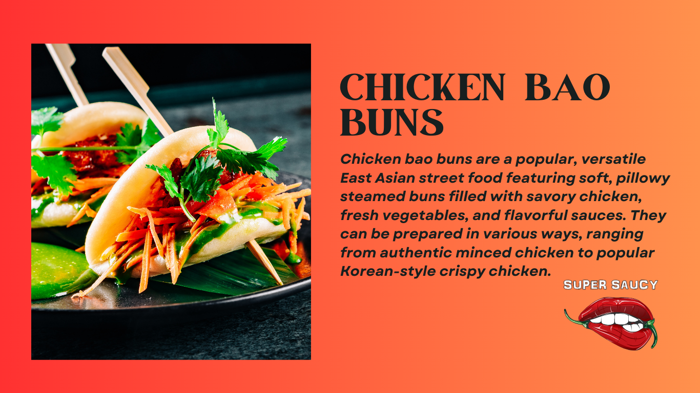 Chicken Bao Buns with Chilli Oil